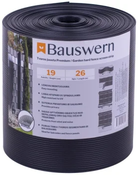 Tvoros juosta Bauswern Premium 26 x 0.19 m, 700 g/m², RAL7016, tamsiai pilka