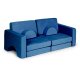 Ecotoys TMSRT-15-NB modulinė vaikiška sofa, 10 dalių, mėlyna