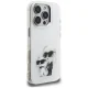 Karl Lagerfeld IML Aquarelle Karl & Choupette & Logo dėklas iPhone 16 Pro Max, baltas
