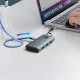 Orico PW11-6P 6-in-1 USB-C šakotuvas (3x USB-A, 1x USB-C, PD, HDMI), pilkas