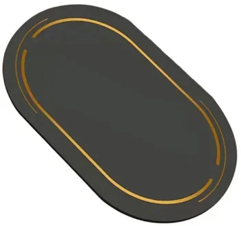 Quick-Dry Bathroom Mat, Black