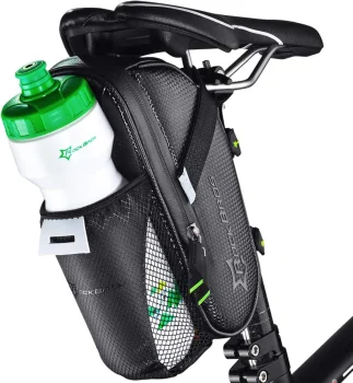 Rockbros C7-1 vandeniui atsparus dviračio balnelio krepšys 1.5L, juodas
