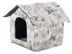 Pet House and Bed for Dogs and Cats, Size M, Beige