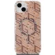 Guess IML GCube MagSafe dėklas, skirtas iPhone 15 / 14 / 13, rudas