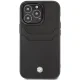 BMW Leather Card Slot dėklas, skirtas iPhone 14 Pro, juodas