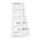 ModernHome 5-Drawer Storage Unit on Wheels, White