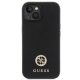 Guess dėklas iPhone 15 Plus telefonui 4G Strass Metal Logo, juodas
