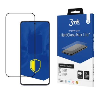 Apsauginis stiklas 3mk HardGlass Max Lite, skirtas Motorola Edge 50 Neo, juodas