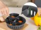 2-in-1 Egg Cooking Insert & Steamer Basket for Food Processor, Holds 6 Eggs, Grey