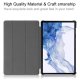 Samsung Galaxy Tab S9 (SM-X710, SM-X716B) triklostis PU odinis dėklas, juodas