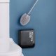 Silicone Toilet Brush Set 2-in-1 DA189, Black