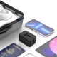 Tech-Protect TA300 kelioninis adapteris EU / UK / US / AU, USB-A / USB-C, juodas