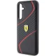 Ferrari Twist Metal Logo dėklas Samsung Galaxy S23 FE, juodas
