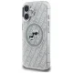 Karl Lagerfeld IML Glitter Karl & Choupette Heads MagSafe dėklas iPhone 16, pilkas