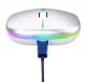 Wireless RGB LED Optical Mouse with Rechargeable Battery Bluetooth, rose gold