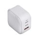 Uniq Verge Pro 66W GaN USB-C tinklo įkroviklis, baltas