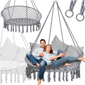 Pakabinamas krėslas Case Stork Nest 129117 XXL, pilkas