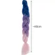 Soulima sintetiniai plaukai kasoms, ombre su blizgučiais, 60 cm