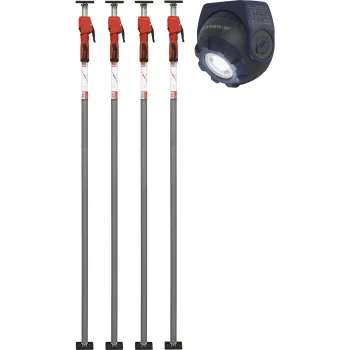 Teleskopinė montavimo atrama Bessey STE300-SET-SL su LED šviestuvu (1700-3000 mm)