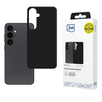 3mk Matt Case Pro dėklas Samsung Galaxy S25, juodas matinis