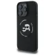 Karl Lagerfeld Silicone Karl&Choupette Heads MagSafe dėklas iPhone 16 Pro Max, juodas