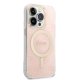 Guess dėklo ir įkroviklio rinkinys iPhone 14 Pro, rožinis