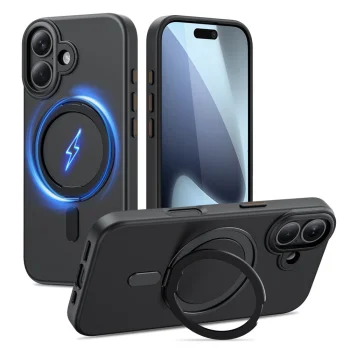 Tech-Protect MagRing MagSafe Case for iPhone 17, Matte Black