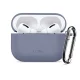 Dėklas ausinėms Tech-Protect Silicone Hook skirtas AirPods Pro su karabinu, mėlynas