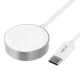 Tech-Protect UltraBoost magnetinis įkroviklis Apple Watch (USB-C, 1.2 m), baltas