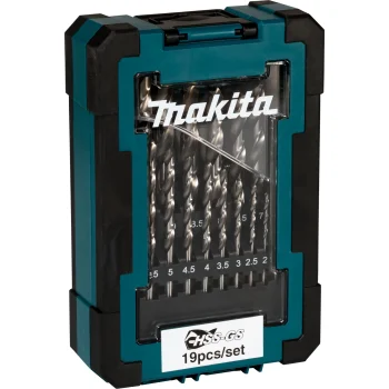Grąžtų metalui komplektas Makita D-78352 HSS-GS, 19 vnt. (1,0–10,0 mm)