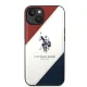 Apple iPhone 14 6.1\'\' US Polo Tricolor Embossed Case Cover (USHCP14SPSO3), White