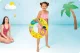 Intex 59242 vaikiškas pripučiamas plaukimo ratas 61 cm, geltonas