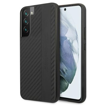 Mercedes-AMG Carbon Stripe dėklas Samsung Galaxy S22+, Juodas