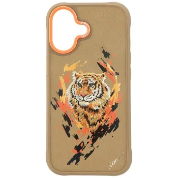Nimmy Tiger MagSafe dėklas telefonui iPhone 17, šviesiai rudas