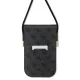 Guess Universal Phone Bag 4G Cord Script dėklas telefonui, juodas