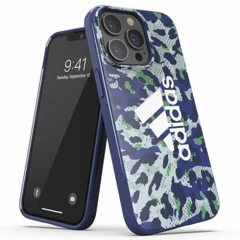 Adidas iPhone 13 / 13 Pro dėklas Snap Case Leopard, mėlynas
