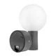 Maclean MCE515 GR LED fasado šviestuvas su judesio jutikliu, 15W, IP65, pilkas