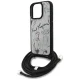 Karl Lagerfeld dėklas iPhone 16 Pro Max su dirželiu Crossbody, pilkas