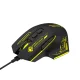 Laidinė optinė žaidimų pelė Wozinsky WMGK-1181W 7200 DPI, juoda ir geltona