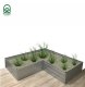 Pakelta lysvė Klasika Garden L-Shape, cinkuota, 150x150 cm