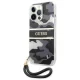 Dėklas Guess Camo Strap iPhone 13 Pro / 13 telefonui, Juodas