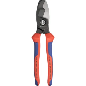 Kabelių žirklės KNIPEX 95 12 200 su dviguba briauna, 200 mm