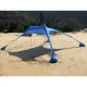 Large Beach Tent Sun Shelter Canopy Trizand 20982 with UV50+, Blue