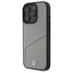 BMW Sign Leather Textured and Line MagSafe dėklas iPhone 16 Pro Max, pilkas