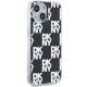 DKNY IML Checkered Mono Pattern dėklas iPhone 15 Plus / 14 Plus, juodas