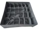Underwear and Socks Drawer Organizer, 24 Compartments, Grey