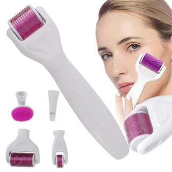 Derma roller mezoterapijos rinkinys 6in1 veidui ir kūnui