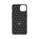Smūgiams atsparus iPhone 15 Plus dėklas Thunder Case, juodas