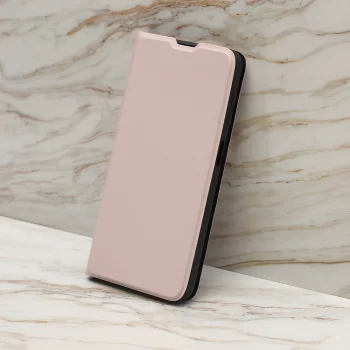Xiaomi Redmi 14C atverčiamasis dėklas Smart Soft Book, kūno spalvos