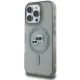 Dėklas Karl Lagerfeld IML Metal Karl&Choupette Head MagSafe, skirtas iPhone 16 Pro, Black